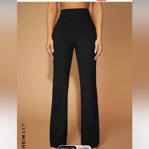 Black Wide Leg Dress Pants by SHEIN - Size Small